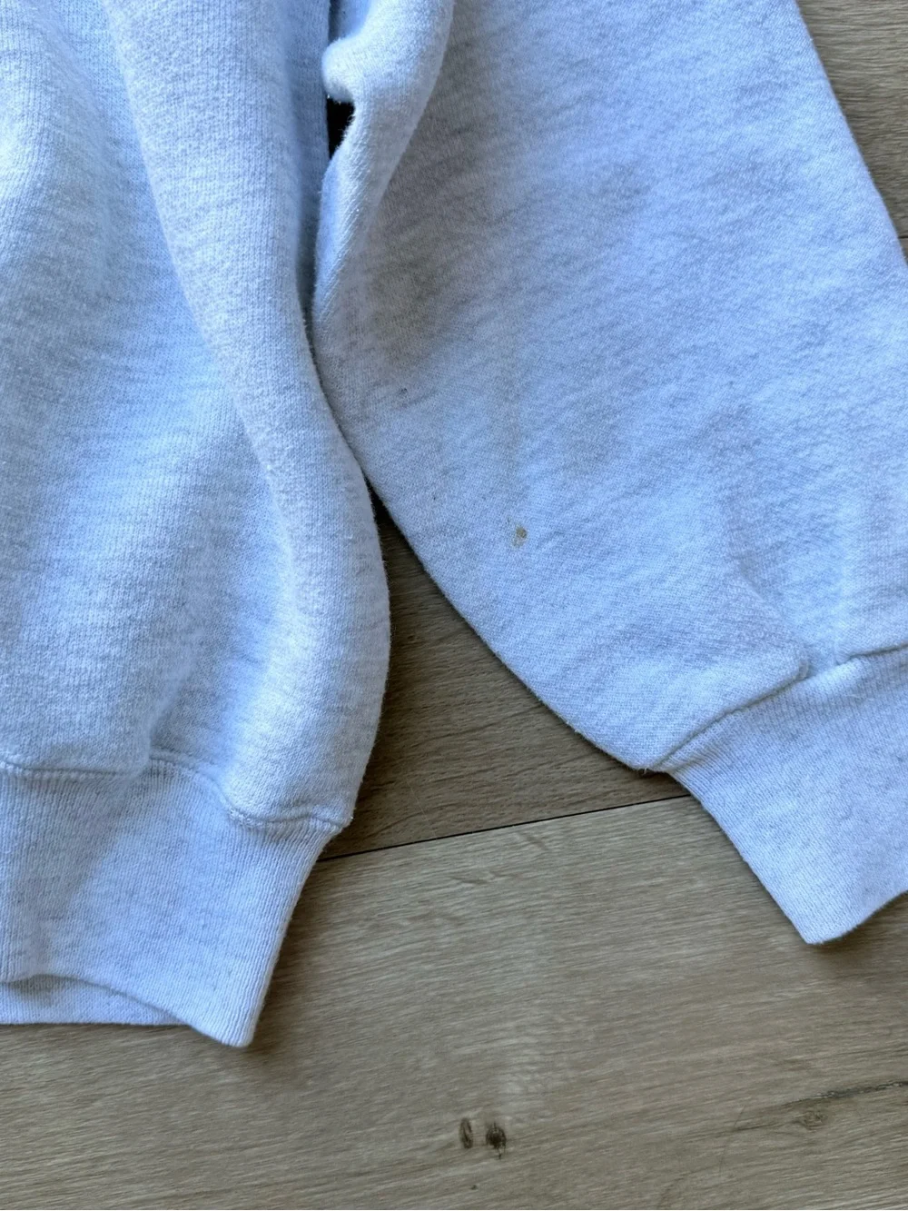 Vintage Pullover Crewneck Sweatshirt Light Heather Gray